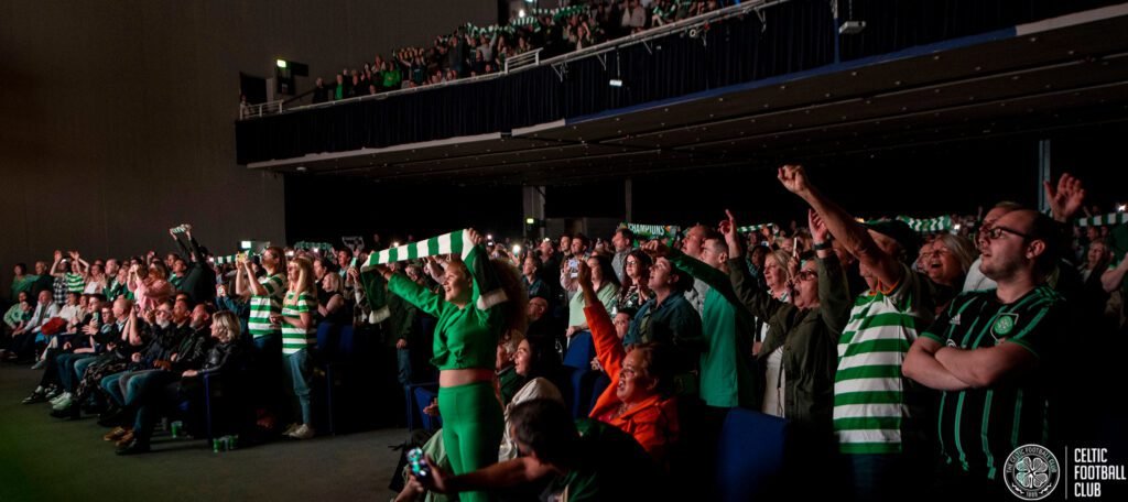 Los fanáticos del equipo de fútbol Celtic FC